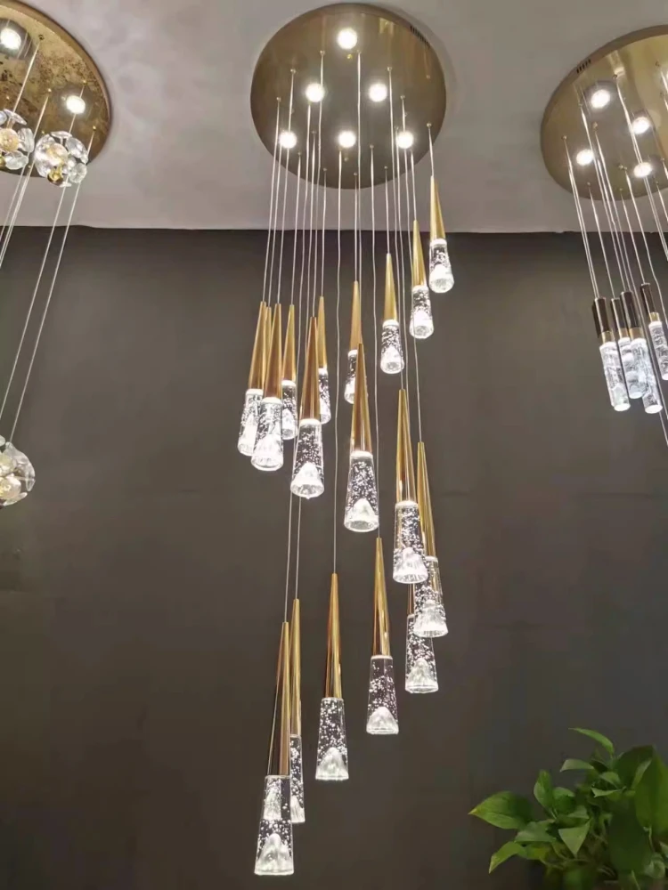 Novelty Indoor LED Chandeliers taper Crystal Chandelier Lighting Bedroom Bubble pendant Lamp Restaurant Cafe  Bar light 