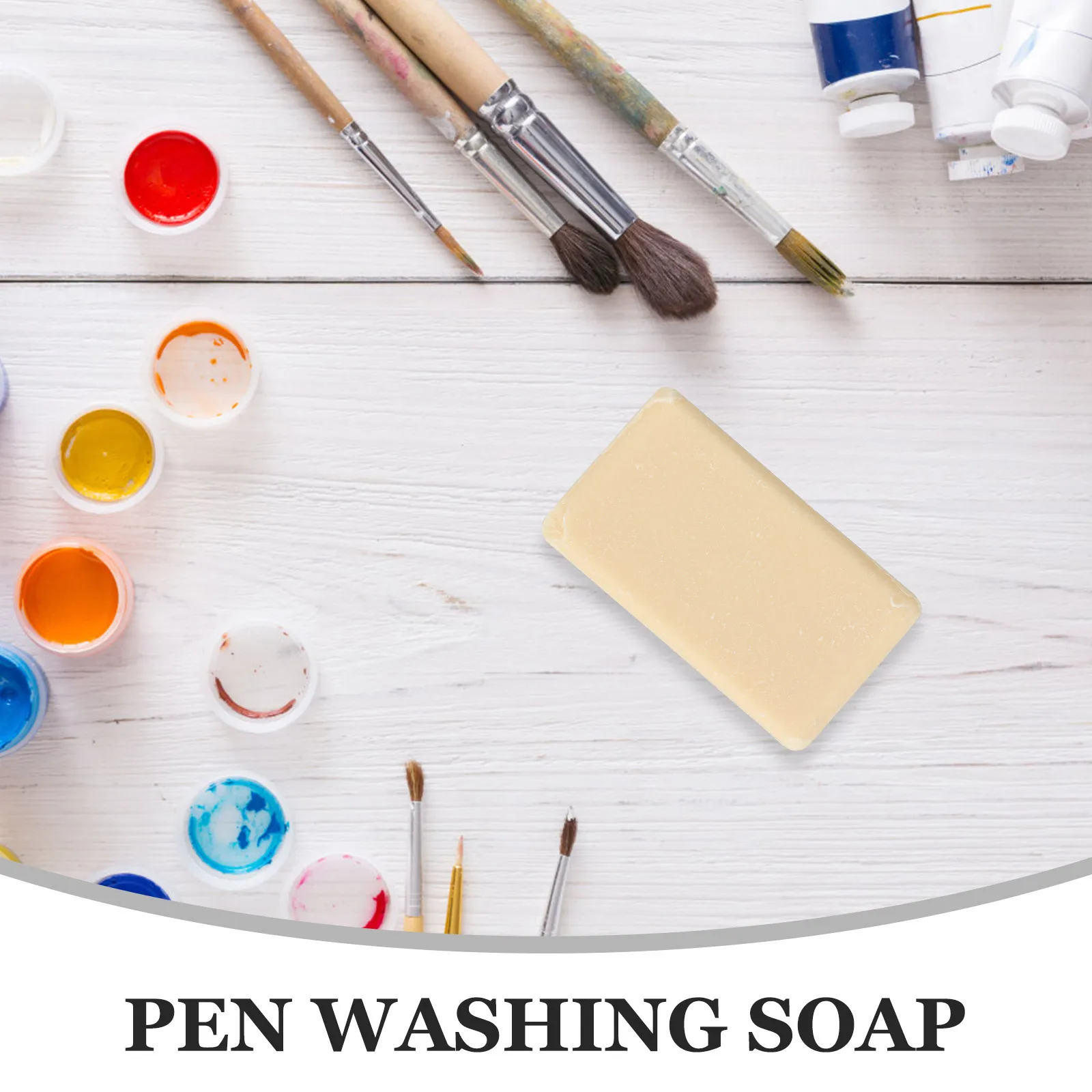 

1pc Soap For Paint Brushes Cleaner Pen Pen Cleaning Soup Cleaning Tool Creative Washing Soup Painting Supply
