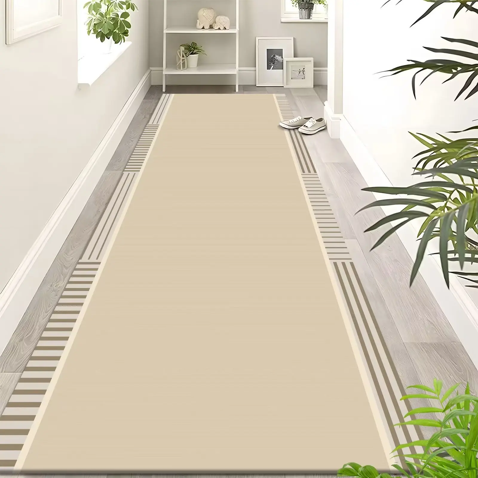 Modern Minimalist Soundproof Carpet Crystal Velvet Non-Slip Rug for Living Room Hotel Corridor Full Coverage Durable Floor Mat