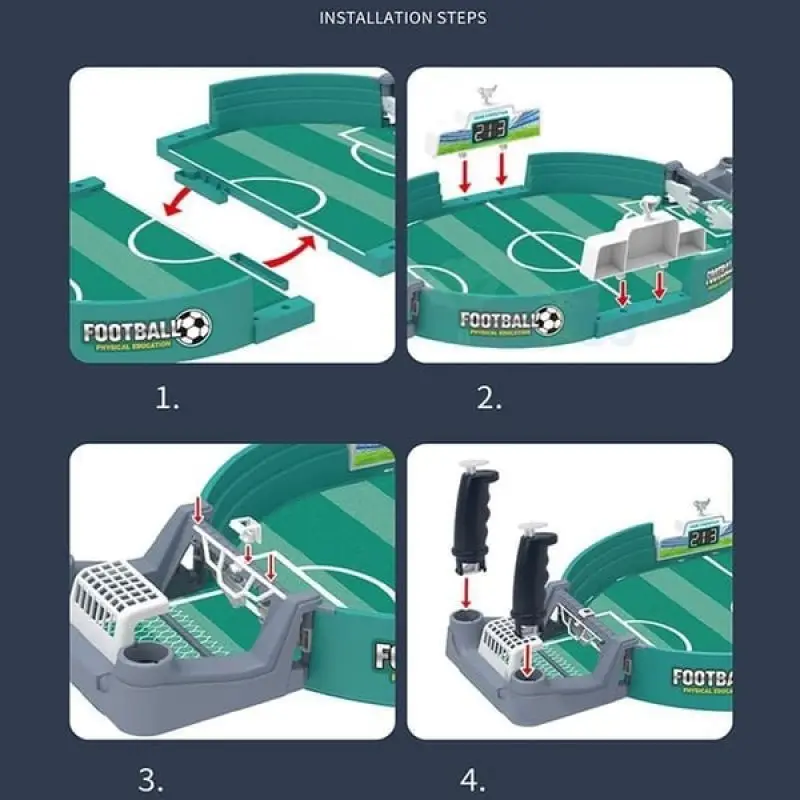 Futbolín de mesa de fútbol para fiesta familiar, juego de mesa de fútbol interactivo de escritorio, juguetes deportivos para niños, regalo de juego