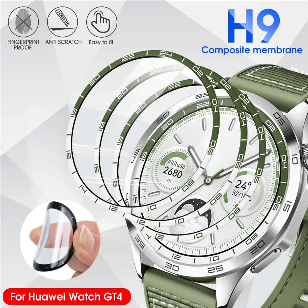 3D ป้องกันหน้าจอโค้งสําหรับ Huawei Watch GT 4 46 มม.41 มม.Anti-Scratch กรณีที่เป็นมิตรฟิล์มสําหรับ Huawei GT4 Smartwatch (ไม่ใช่แก้ว)