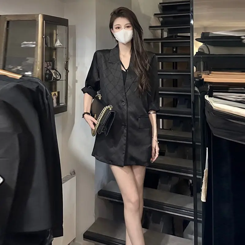 ملابس صيفية خارجية فضفاضة للنساء للحماية من الشمس مع أشرطة Sve وياقة متوسطة الطول Jaet متعددة الاستخدامات