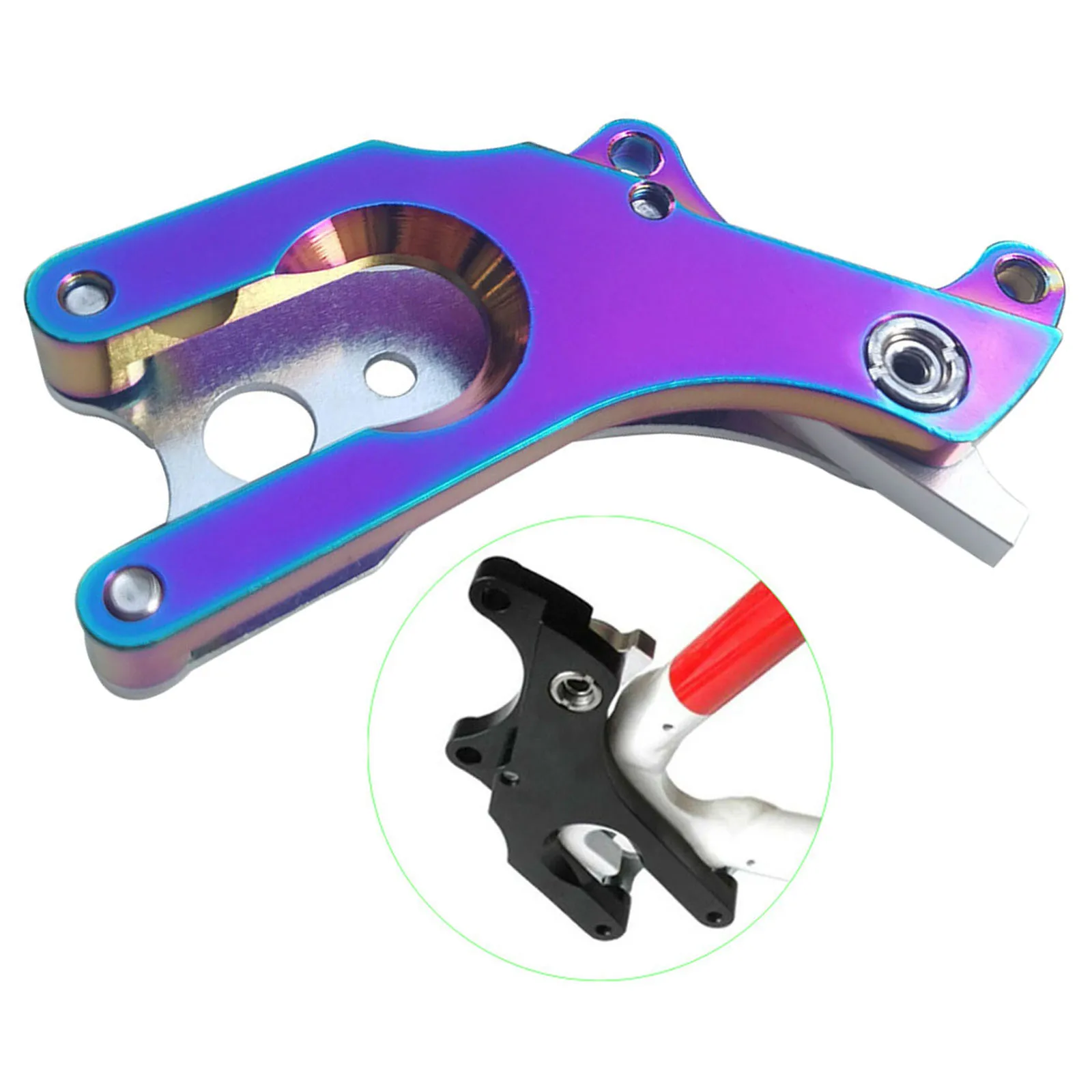 

Aluminum Alloy Bicycle Brake Caliper Mount Conversion Seat Universal Adapter for Road Bike Braking System Retrofit