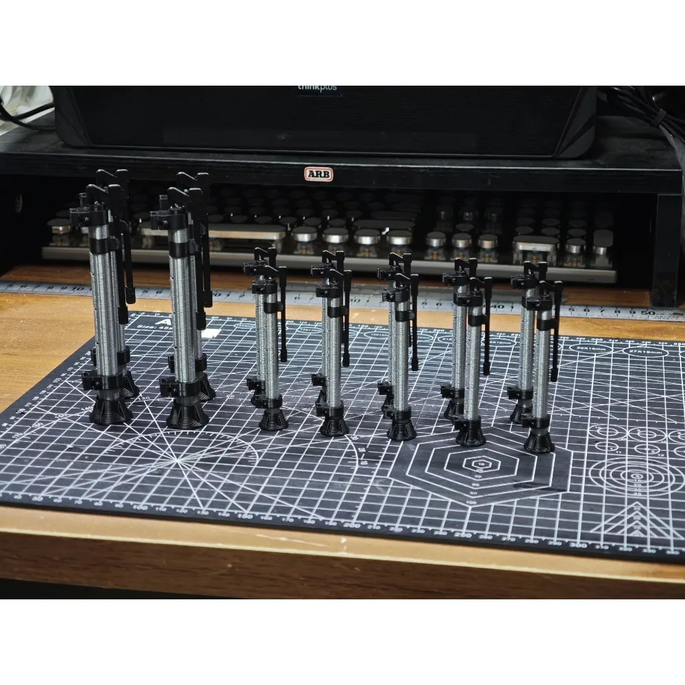 Accessory Customized Simulation Hydraulic Jack For 1/7 1/8 1/10 Rock Crawler 3D Printed Scene Decor Upgrade Modification Part