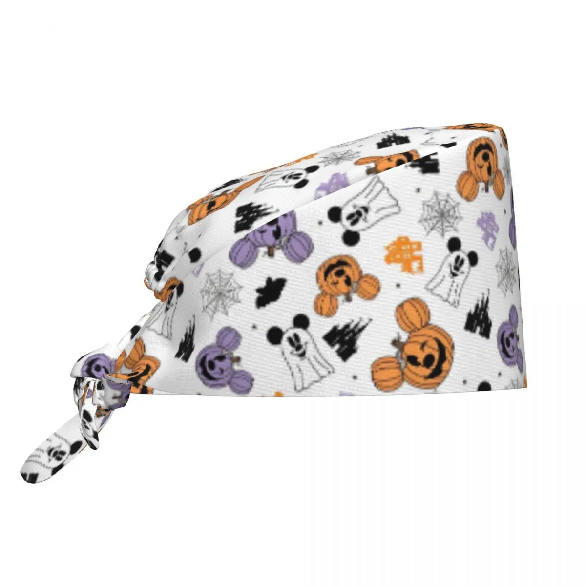 Halloween Mickey Minnie Scrub Hats Casual Lab Surgeon Surgical Cap for Men Women Nurse Dentist Spa Working Caps Hat