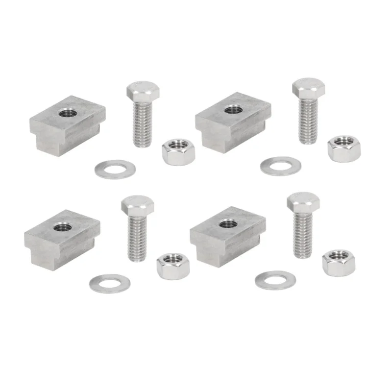 

4 Sets Bed Rails T Slot Nut Screw Kit 3/8in-16 Stainless Steel Replacement For Tacoma Tundra Trailer Pickup Truck