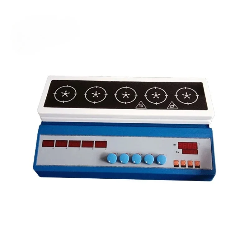 

Laboratory Equipment 500ml 5 Position 1800rpm Heated Plate with Stirring