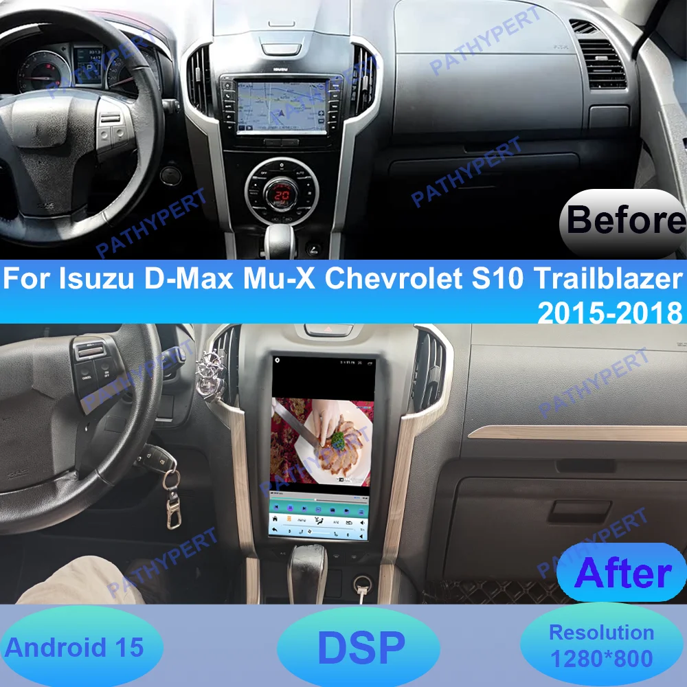 

Android 15 11.6" Can Radio For Isuzu D-Max Mu-X Chevrolet S10 Trailblazer 2015-2018 Multimedia Player Carplay BT GPS Head Unit