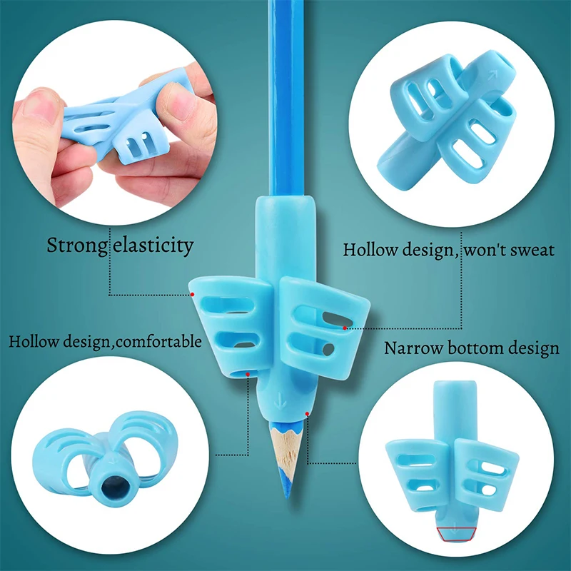 3Pcs Writing Aid Grip Trainer Posture Correction Finger Grip for Kids Preschoolers Children Adults for Left or Right