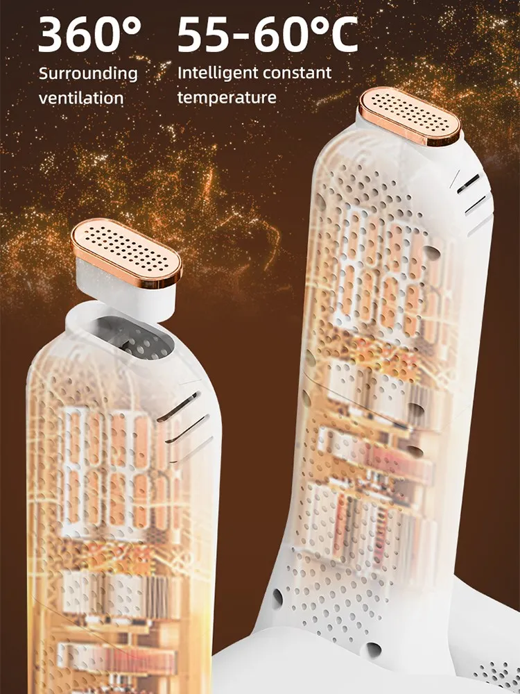 Asciugatrice elettrica asciuga scarpe multifunzione UV asciuga piedi elimina l'odore deodorante per stivali ad asciugatura rapida 4 pezzi calzini asciugatrice