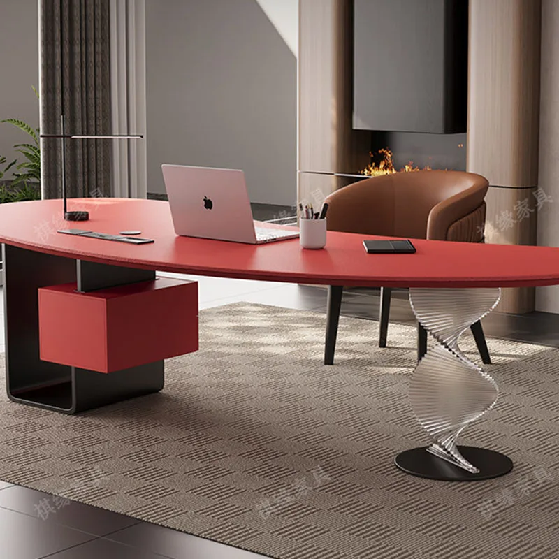 Minimalist Executive Office Desk Gadget Executive Designer Individual Mid Century Office Desk Reception Tavolino Salon Furniture