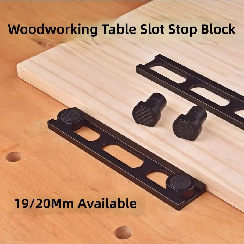 Woodworking Table Hole Positioning Pin Tenon Stopper Dog Clip Auxiliary Fixture for Woodworking Bench Card Position Block