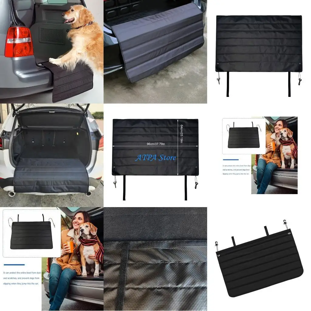

U13C Quick Install Fold Up Vehicle Cargo Area Cover Dirt Resistant Bumper Shield Mats