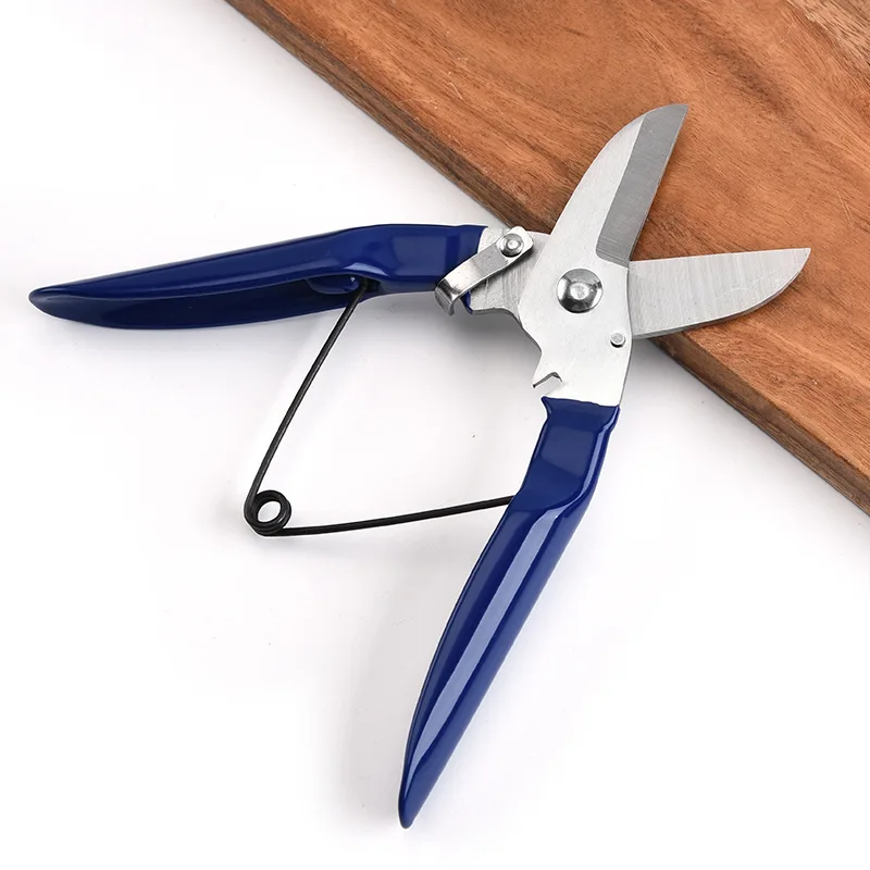 Stainless Steel Sharp Blade Garden Pruner Household Fruit Tree Bypass Pruning Tools Bonsai Flowers Branch Cutting Scissors