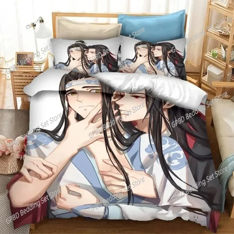 

Grandmaster of Demonic Cultivation Mo Dao Zu Shi Comfortable Duvet Cover Pillowcase Bedding Set Children Bedroom Decoration