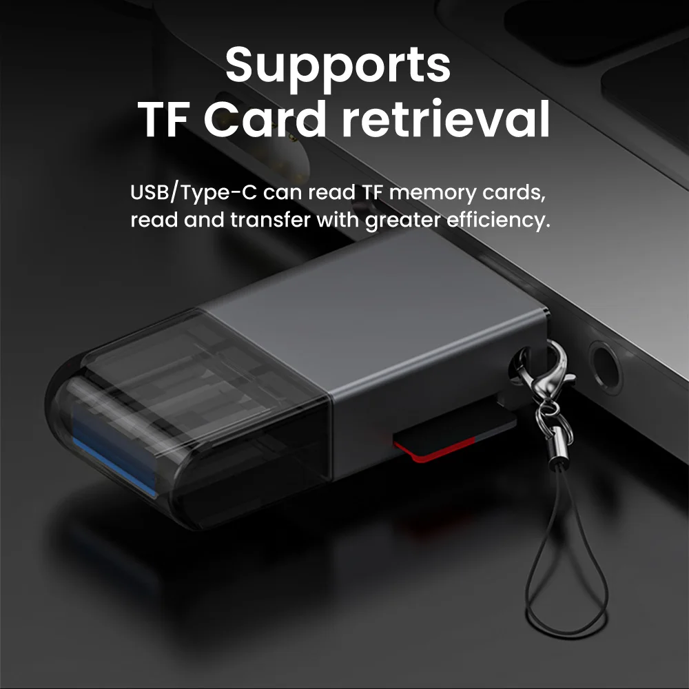 Elough USB 3.0/Type C3.1 Card Reader SD Micro TF Card Reader for PC Laptop Accessories Smart Memory Cardreader SD Card Reader