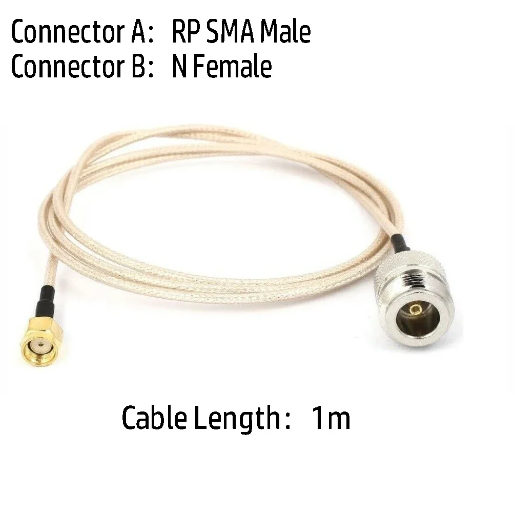 Gold Plated Antenna Cable Coaxial Cable 1m Adapter Antenna RG316 Cable Wire For Router For WLAN Antenna Conversion