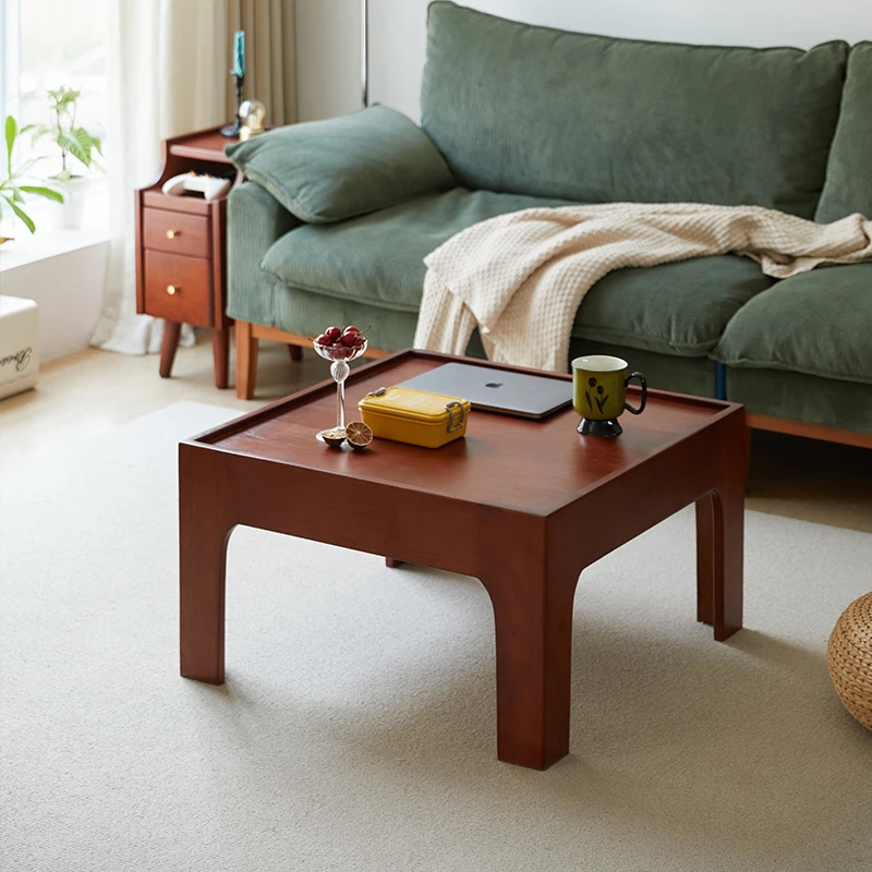 

Square Japanese Style Coffee Table Vintage Living Room Nordic Minimalist Coffee Table Elegant Mid Century Coffee Table Furniture