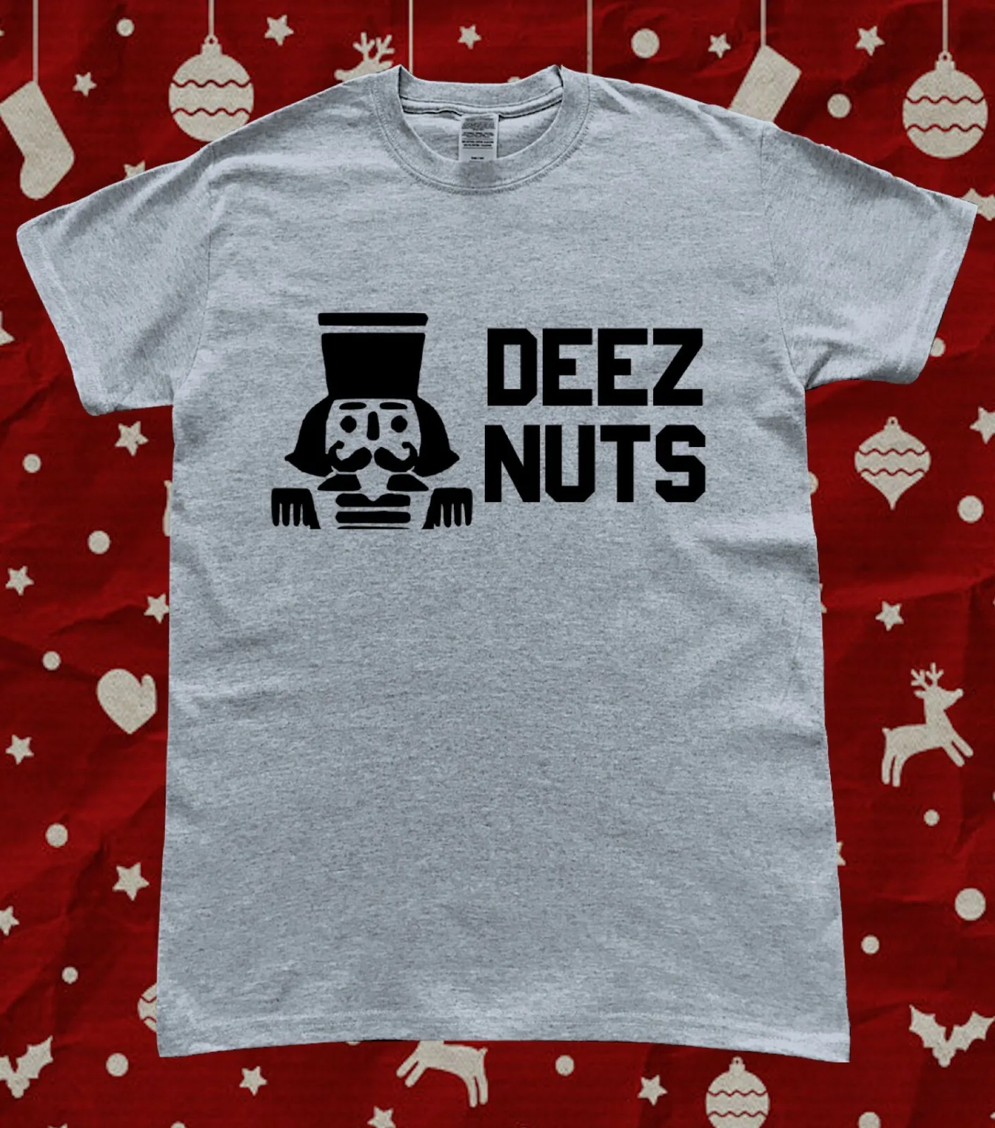 Christmas Nutcracker Deez Nuts Funny T-Shirt