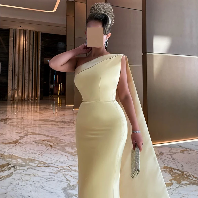 Suknie wieczorowe Thinyfull w stylu syreny z Arabii Saudyjskiej, na jedno ramię, do ziemi, na imprezę, koktajl, studniówkę 2026, szyte na miarę.