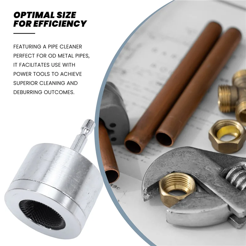 

WCS-Metal Copper Pipe Cleaner,Tube Cleaning Brush For Power Drill Copper Tube Cleaner Brush For Drill