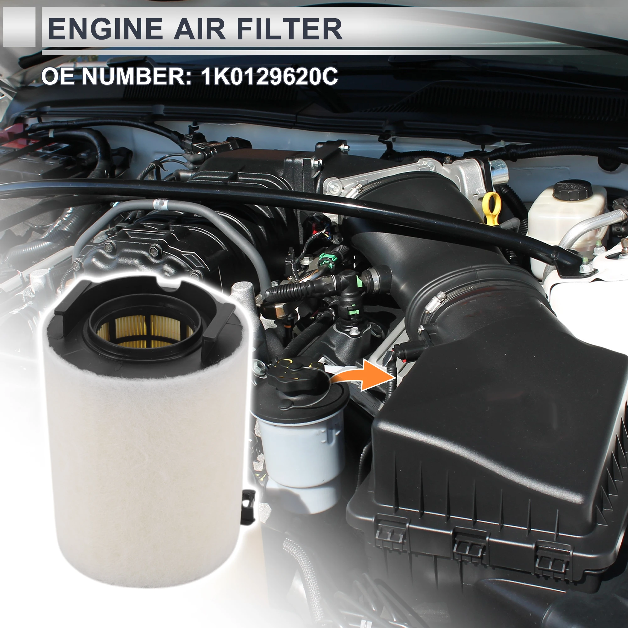 

X Autohaux автомобильный воздушный фильтр двигателя No 1K0129620C для Audi A3 2011-2013 1 шт.