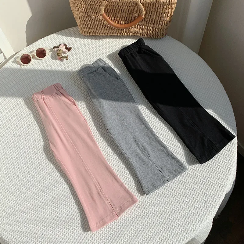 2-10T Toddler Kid Baby Girl Clothes Infant Split Pant Elegant Childrens Trousers Casual Bell-bottoms Outfit