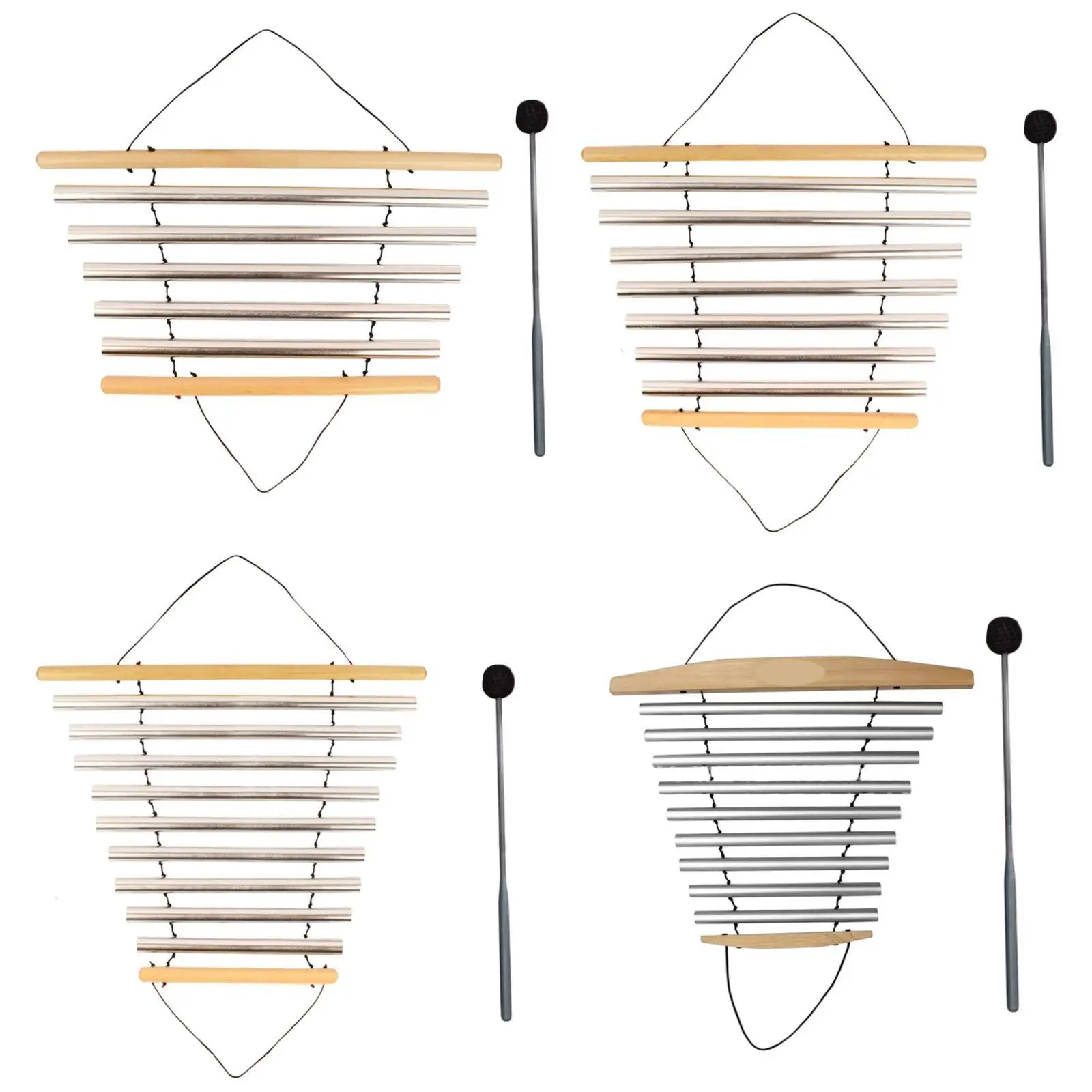 

Meditation Flow Chime, Meditation Bowl Sound, Musical Instruments, Tubular Flow Chime with Mallet for Home Office