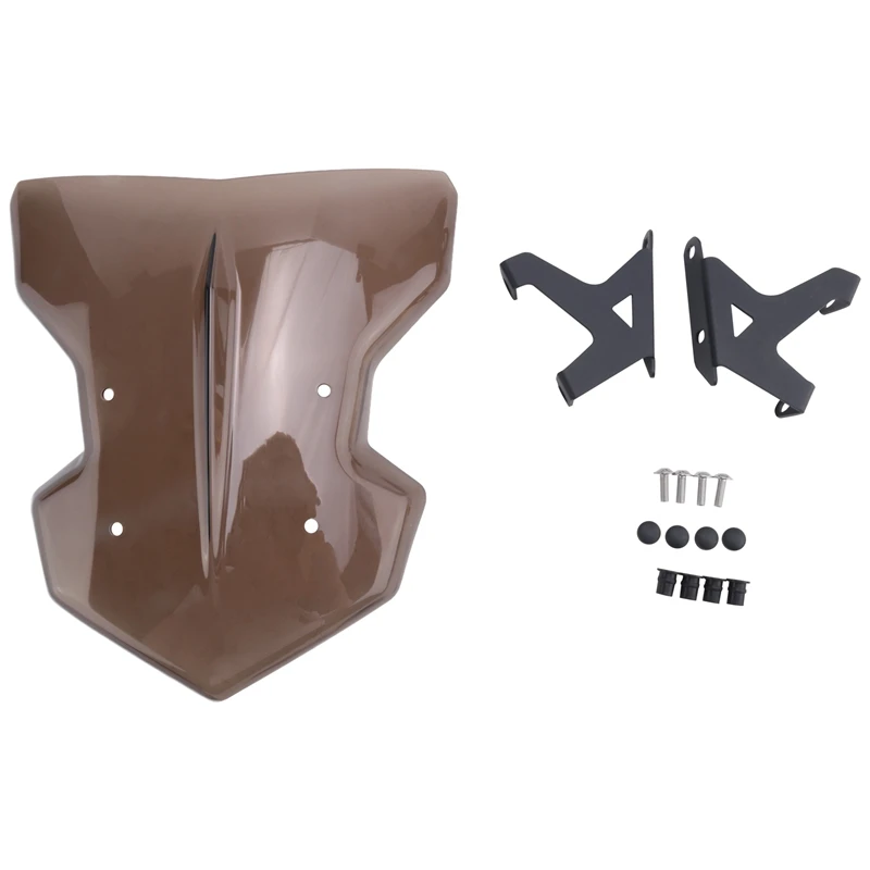 

Motorcycle Windshield Windscreen Wind Shield Screen Mounting Bracket For Yamaha MT-09 FZ-09 FZ MT 09 MT09 FZ09 2017-2019(Brown)