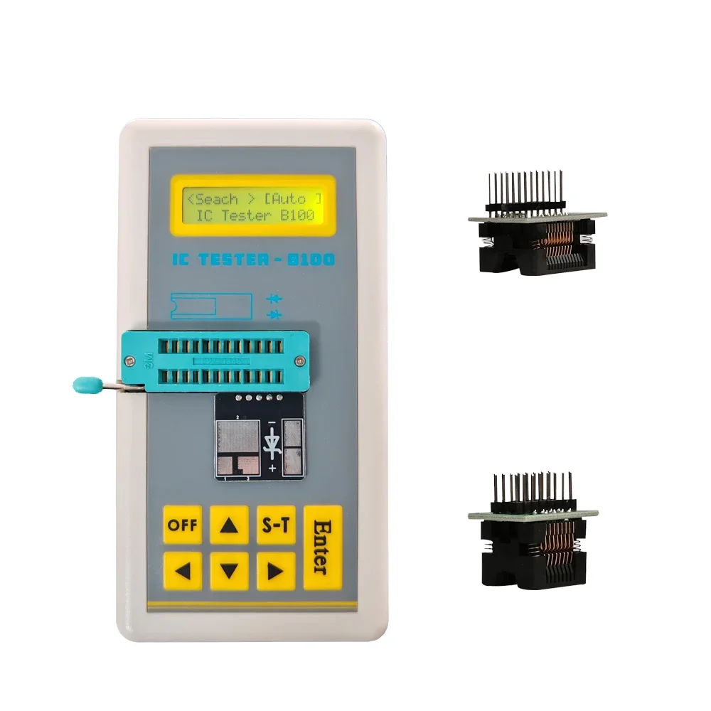 NEW! Handheld Rechargeable LED Integrated Circuit Tester Transistor Diode Triode Tester Digital Transistor IC Chips Detector