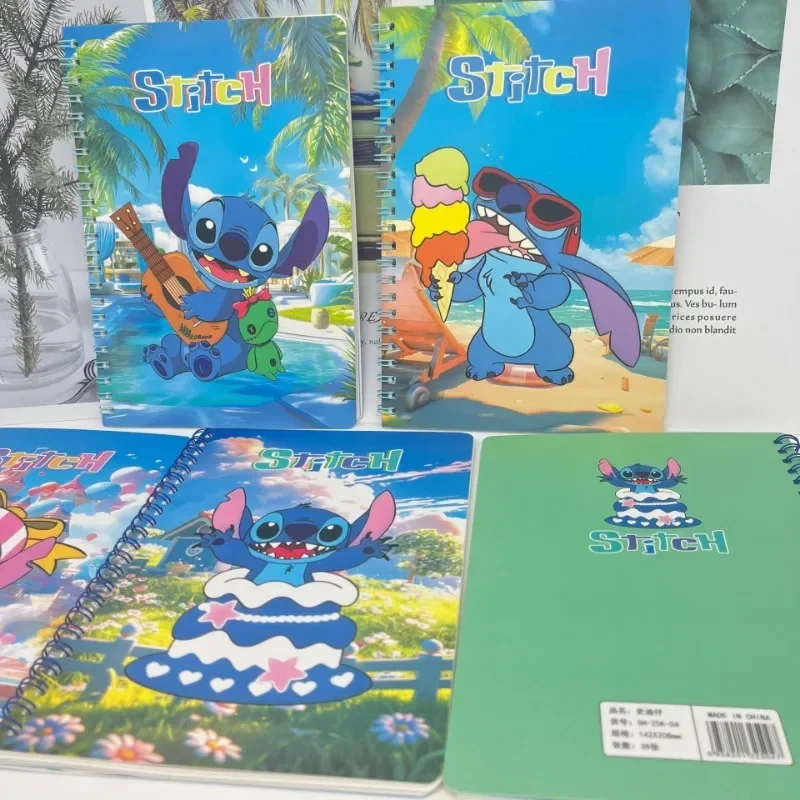 Leuke Disney Stitch Notebook Cartoon Anime Studenten Kladblok Kinderen Dagboek Briefpapier Leerbenodigdheden Kawaii Vakantiecadeaus