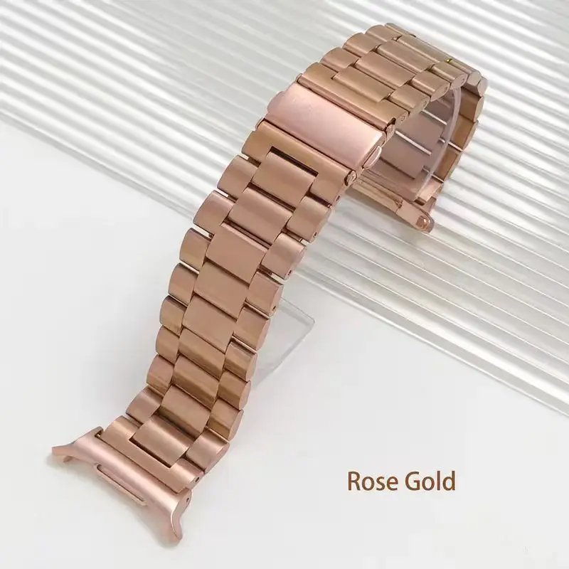 Armband für Samsung Galaxy Watch 8 Classic 46 mm, Metall-Edelstahl-Uhrenarmband, Armband Correa für Samsung Watch 8 40 mm 44 mm