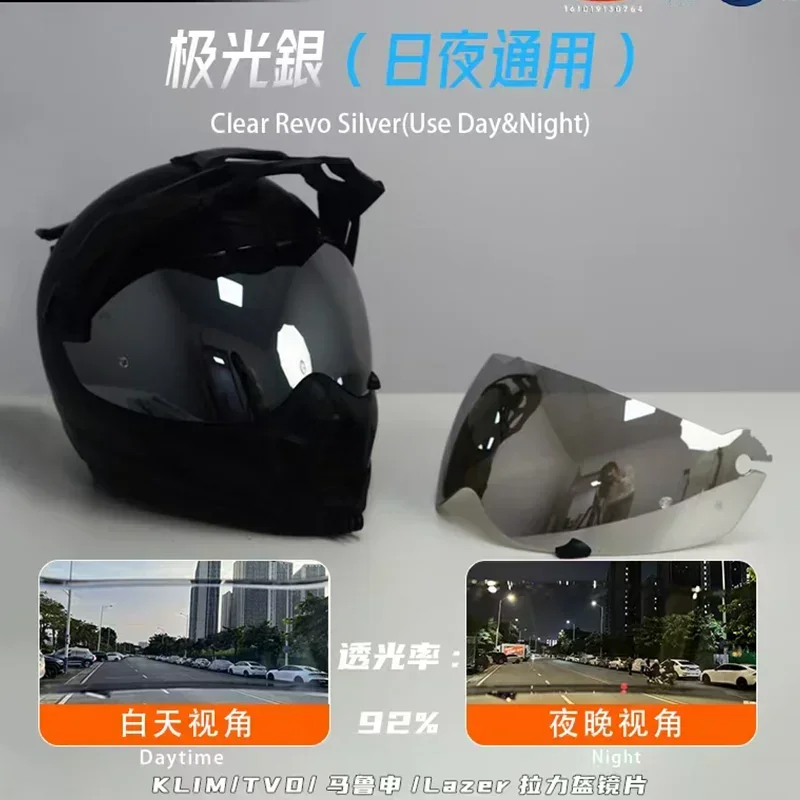 For KLIM Helmet Visor KRIOS PRO TVD LAZER Marushin L9 Photochromic Helmet Anti-Fog  Lens Shield Mask