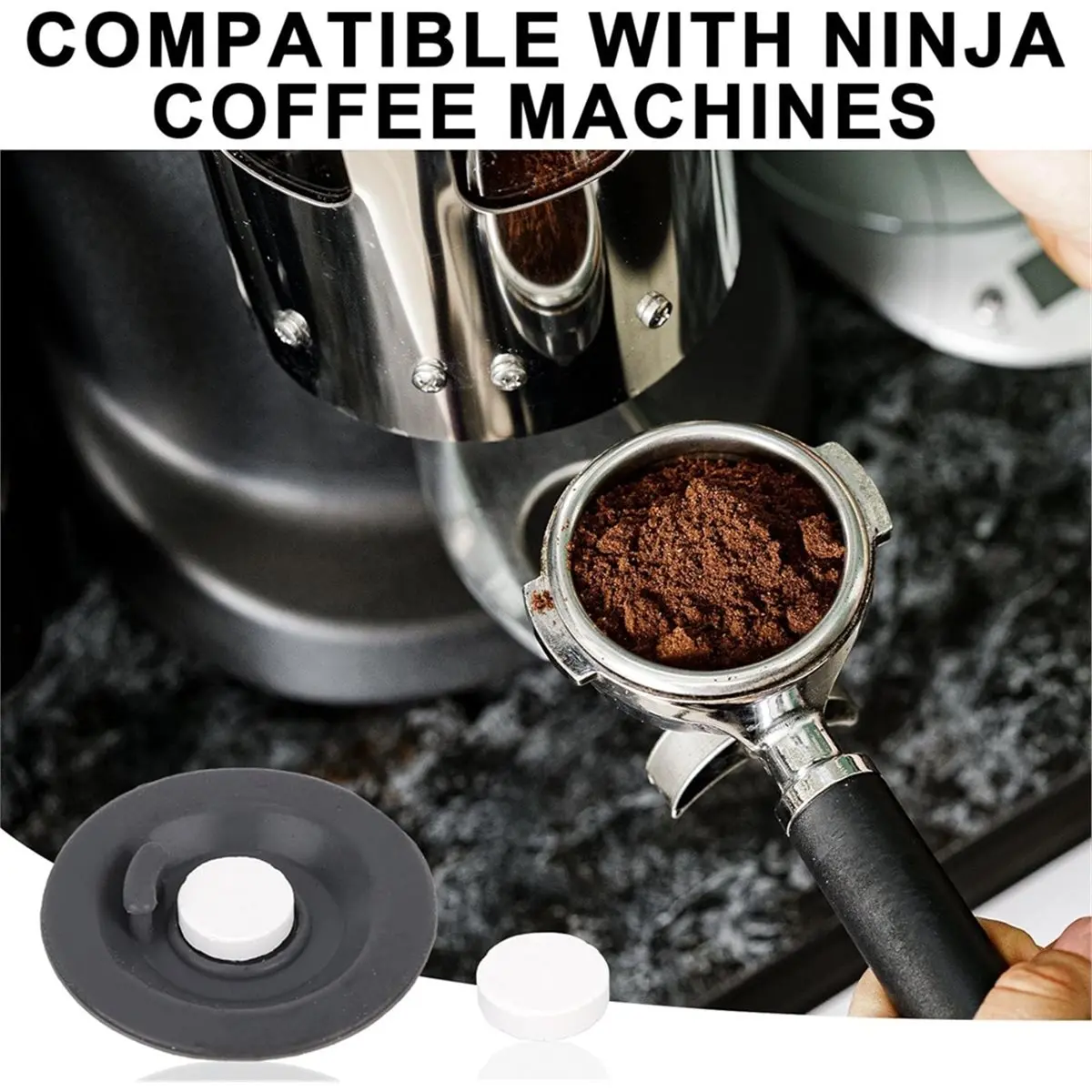 

Espresso Maintenance Kit for Luxe Coffee Machine, Silicone 54mm/2.13in Backflush Discs,Water Filters & Espresso