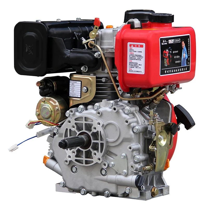 

3.8kW Single Cylinder Oil Bath Air Filter Easy Operate HR178FE Keyway Shaft Euro 5 Air-Cooled Motor Engine Bearing