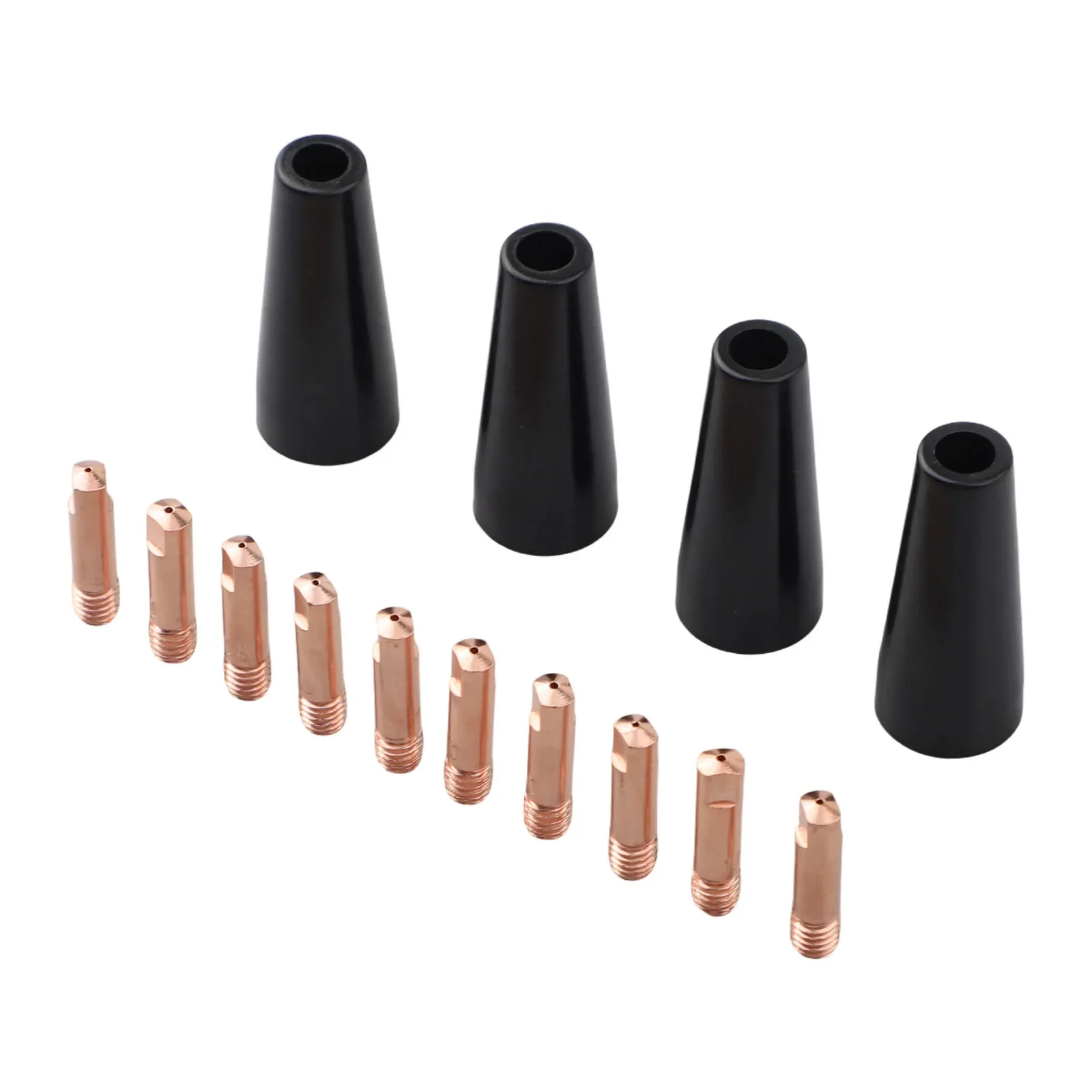 

DIY Welding Flux Core Welding Copper Contact Tips Copper Conductive Tips Set Welding Electrical Conductivity Long Service Life