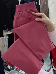 Korean New 2024 Fashion Thin Harun Pants Women Summer High Waist All-Match Loose Casual Pants Female Trousers Carrot pants