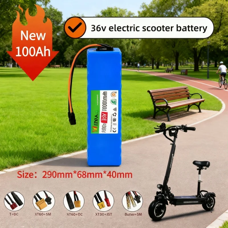 

️10S3P 36V 100Ah 18650 Rechargeable Lithium Battery Pack 1000W Power Modified Bicycle electric scooter Vehicle BMS