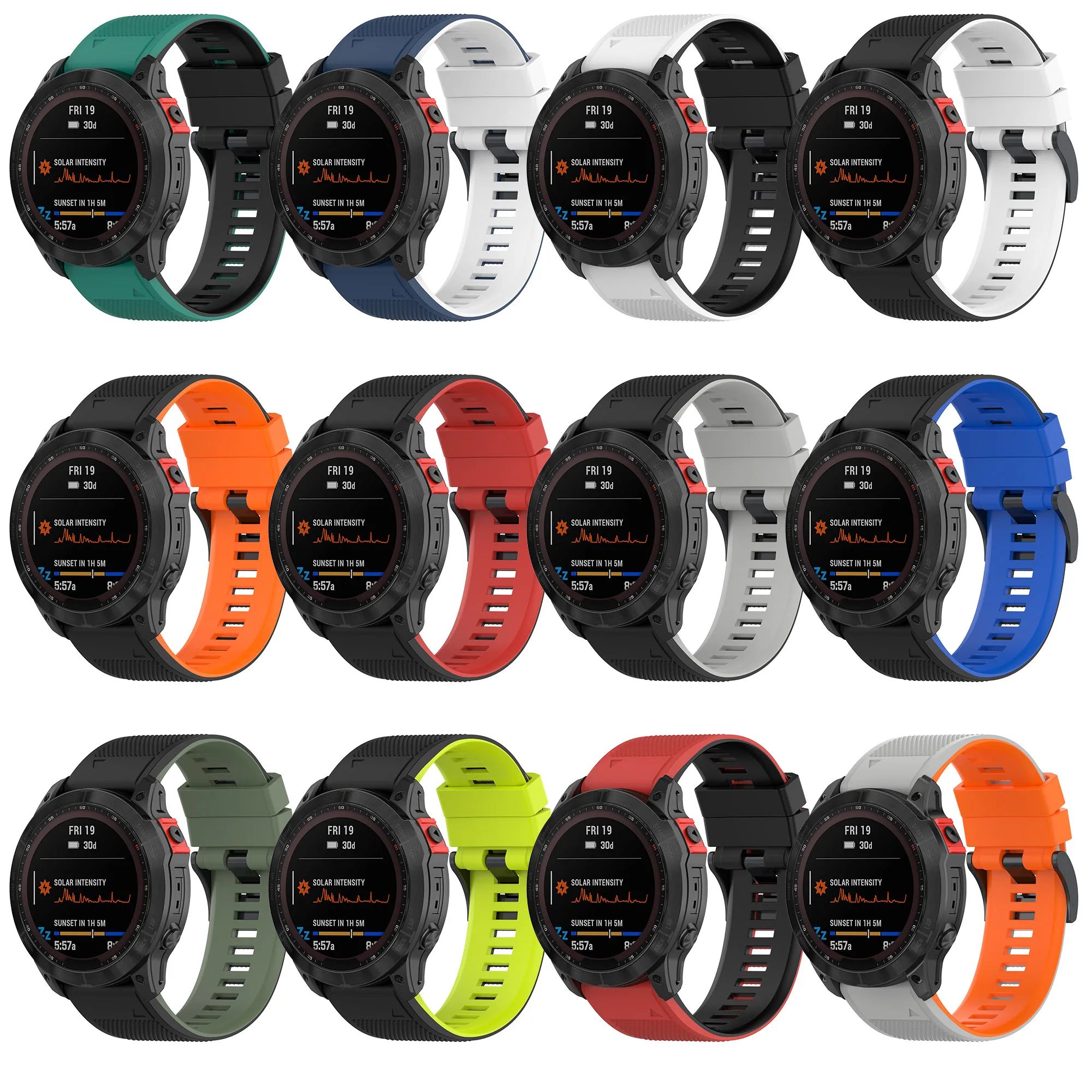 22mm 26mm Silikon Schnell verschluss band für Garmin Fenix8 51mm 47mm 7x6x5xplus Abstieg mk2 mk2i Enduro Instinkt 2s Tactix Delta