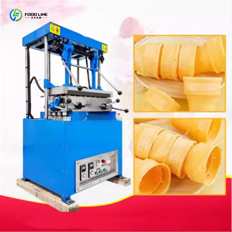 Semi Automatic Ice Cream Cone Maker Machine Commercial Waffle Sugar Cone Baking Equipment Wafer Biscuit Cone Machine 2026