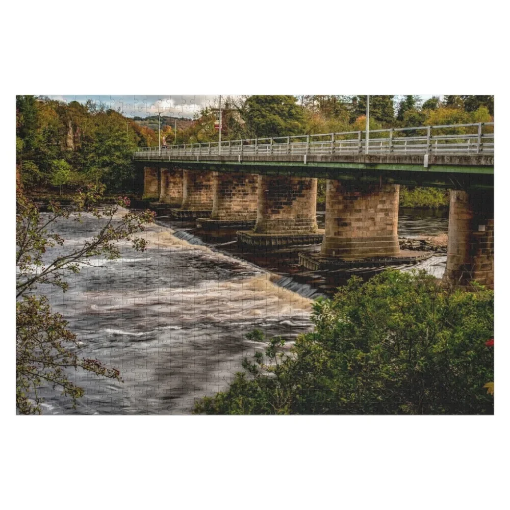 Wylam Bridge Over The River Tyne Rompecabezas Rompecabezas personalizado de madera