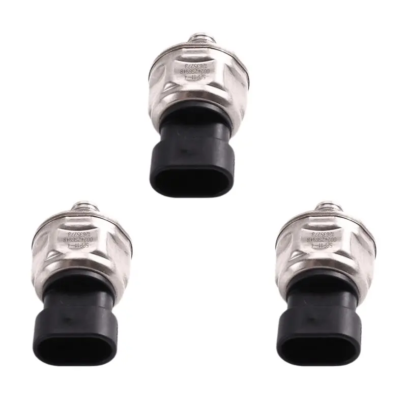 A58X-For Buick Lacrosse Regal Camaro Captiva Colorado 3PCS Fuel Rail Pressure Regulator Sensor 5PP11-4 12635273