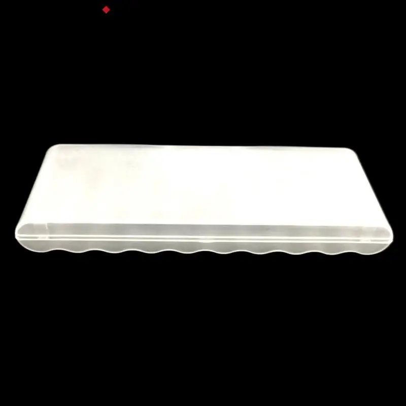 10 Slot For AA Battery Organizer Accessories Transparent White Plastic Battery Storage Box Hard Container Holder Case