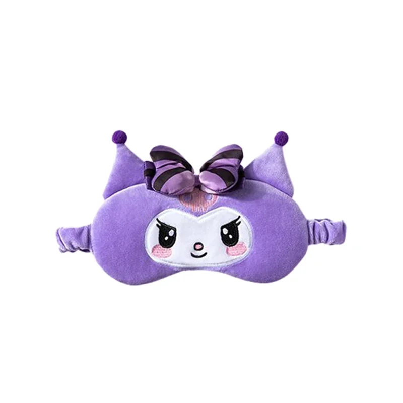 MINISO Kuromi Series 3D Sleep Eye Mask Light Blocking Sleep Nap Supplies Comfortable Breathable Eye Mask Cute Girls&child Gift