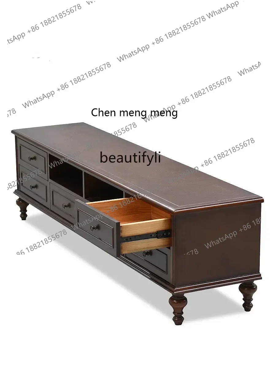 

ss 8350 Customized TV Cabinet American and European Style Furniture Customized Small Apartment Solid Entertainment Audiovisual