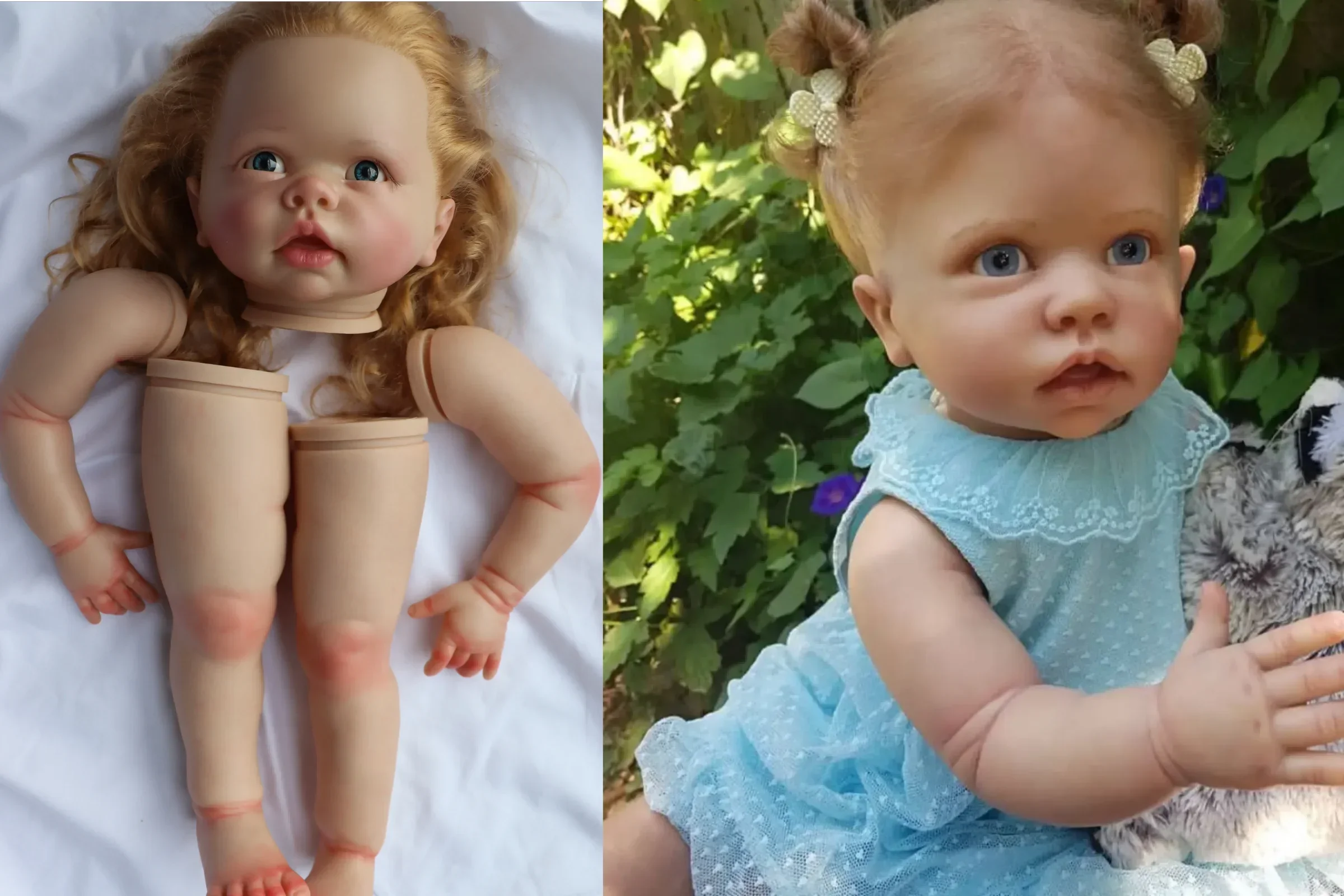 

Эксклюзивный комплект SINO-BB, уже окрашенный, Reborn Baby Tippi, комплект ручной работы в разобранном виде волос с венами, куклы для детей