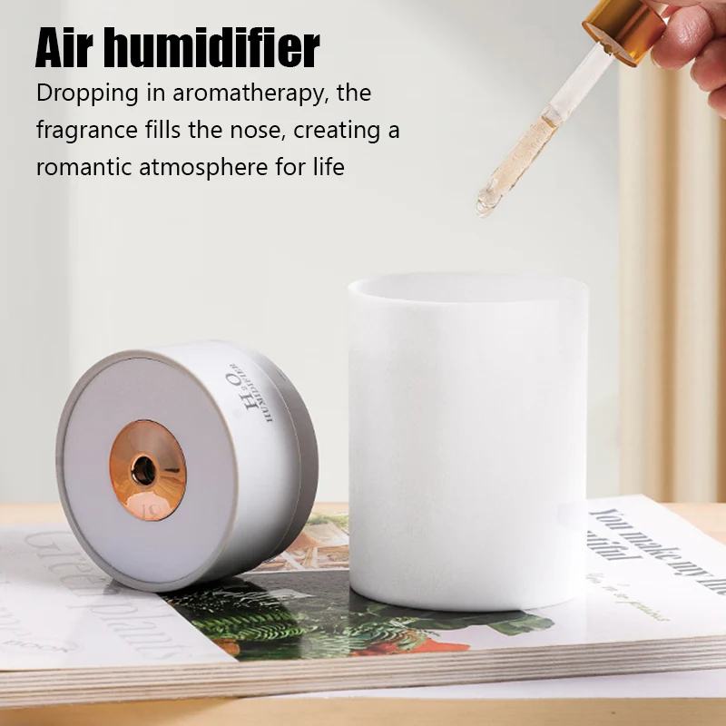 Светящийся увлажнитель воздуха 260 мл, маленький Настольный увлажнитель воздуха с распылителем для воды, USB, Красочный ночник, освежитель воздуха для автомобиля