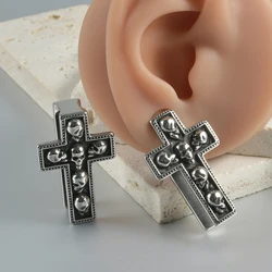 1PC Cross Skull Stainless 316L Steel Ear Weight Ear Hanger For Stretching Ear Expander Dangle Gauge Punk Piercing Jewelry
