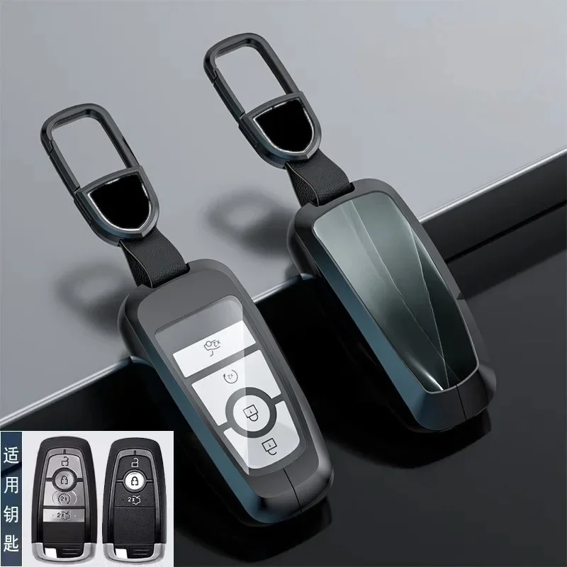 

Zinc Alloy Car Key Case Cover Fob Shell for Ford Edge L/Explorer/Bronco/Mondeo/F-150/Escape/EVOS