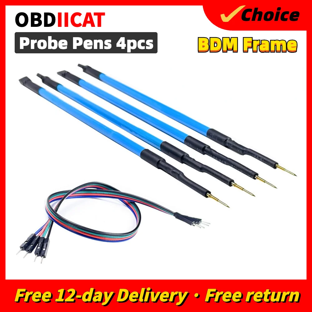 BDM frame PIN LED BDM Frame 4pcs/set Probe Pens for LED BDM Frame For K-t-ag KE-s-s ECU Programming Programmer Tool